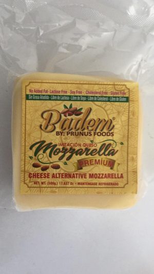 QUESO VEGANO DE ALMENDRAS MOZARELLA  500 GR BADEM