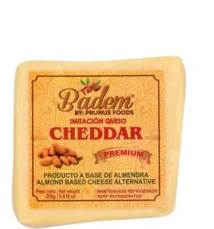 QUESO VEGANO DE ALMENDRA CHEDDAR 250 GR BADEM